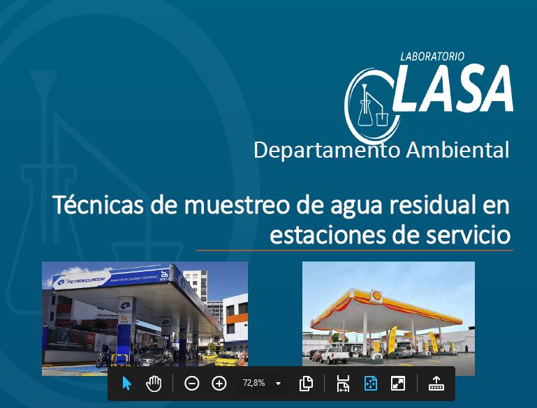 Técnicas de muestreo de agua residual en estaciones de servicio